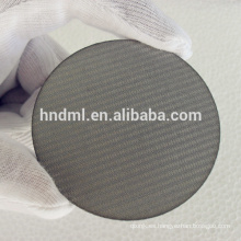 Malla de filtro de fieltro de fibra no tejida sinterizada de acero inoxidable de 20 micrones